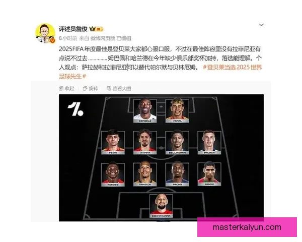 范戴克入选FIFA年度最佳阵容，后防表现稳健备受认可